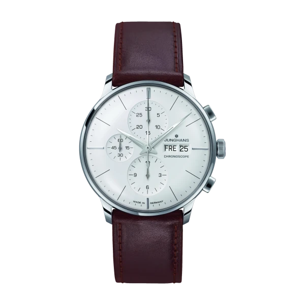 Junghans Meister Chronoscope sapphire glass men's watch 027/4120.02