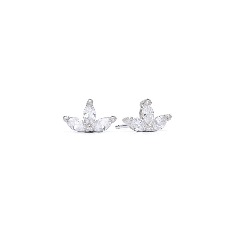 Bernd Wolf plug Navinetti design line Leaves, sterling silver 925, 12.5mm