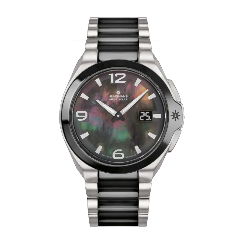 Junghans Spektrum Ladies Radio Solar Black Ceramic Womens Watch 15/1500.44