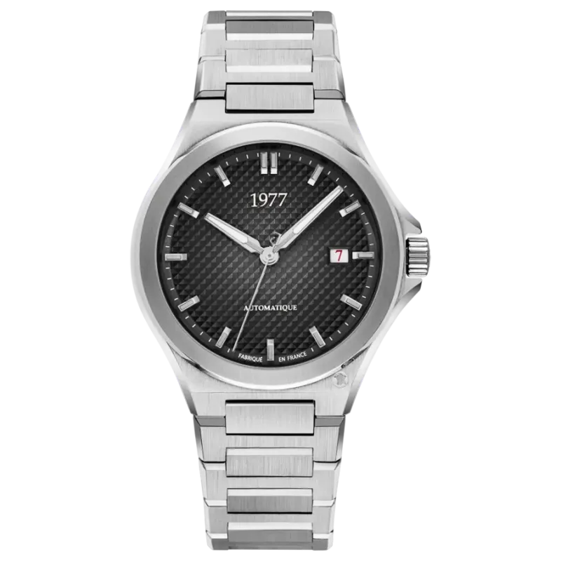 1977 ARSENE Automatik, 41 mm, Zifferblatt Schwarz, Edelstahlband 904L, Men's Watch 1977P02131