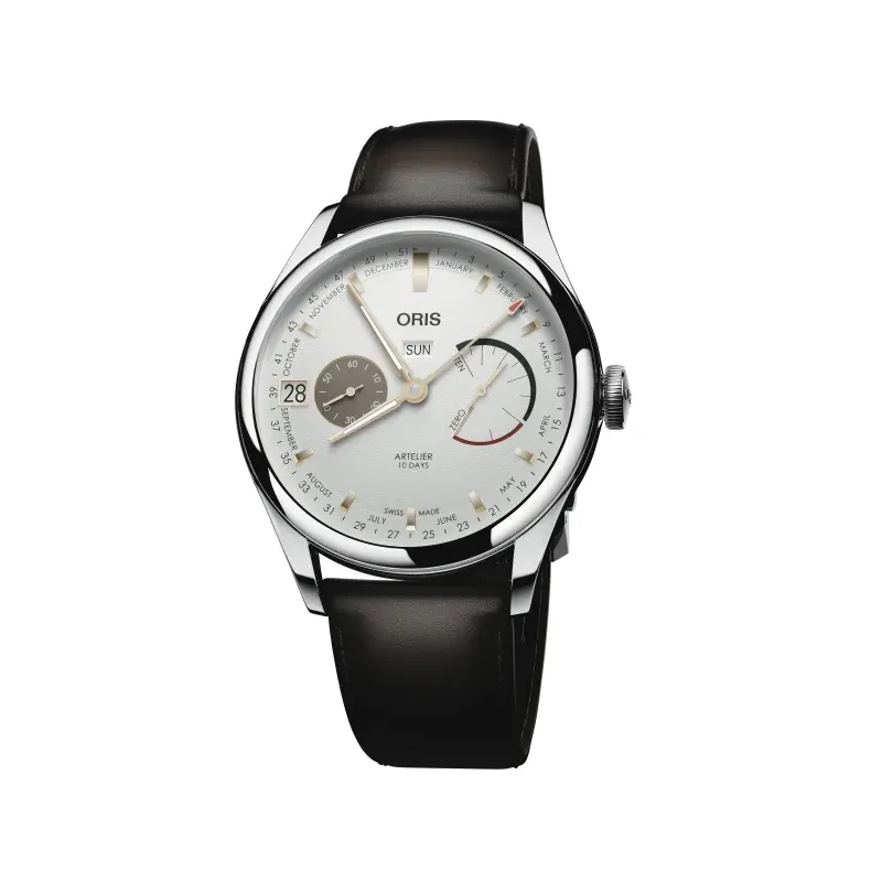 Oris Artelier Calibre 113, 43mm, leather strap, 10-day power reserve, white men's watch 01 113 7806 4051-07 5 22 96FC