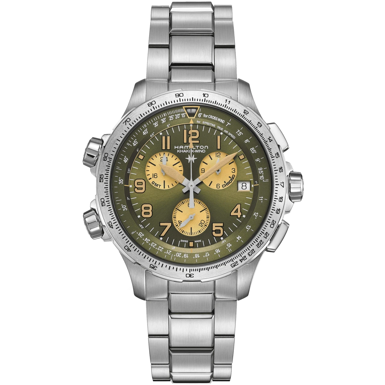 Hamilton Khaki Aviation GMT Chrono Quartz H77932160 Men's Watch