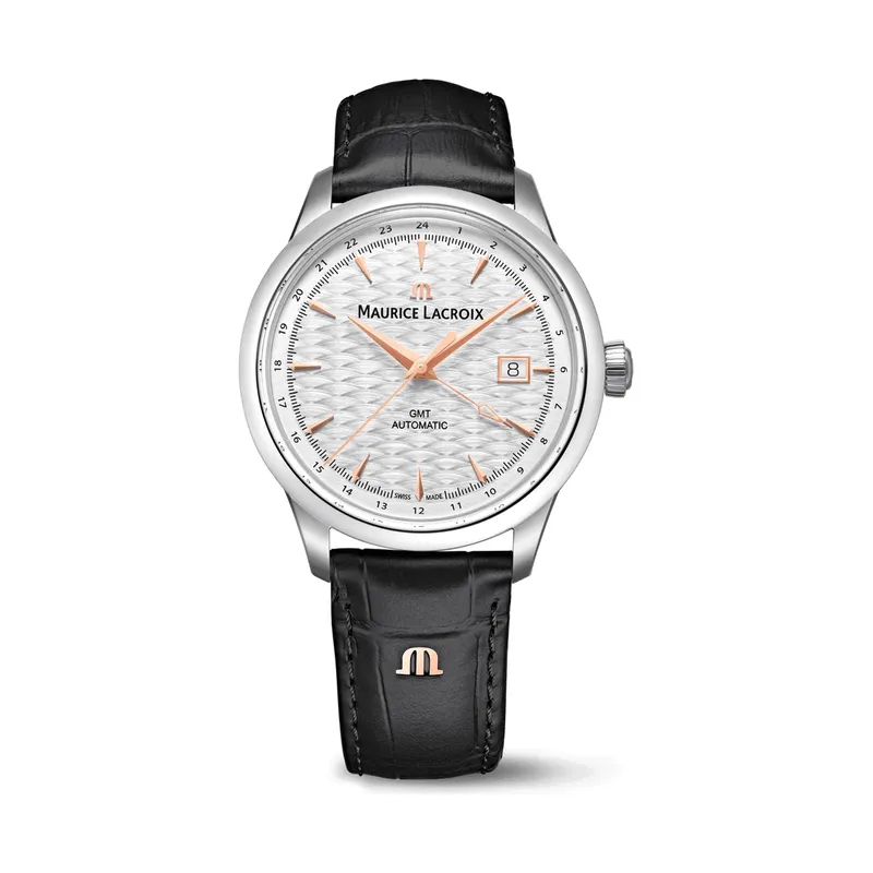 Maurice Lacroix 1975 AUTOMATIC VAGUES DU JURA GMT men's watch 756048-SS001-131-2