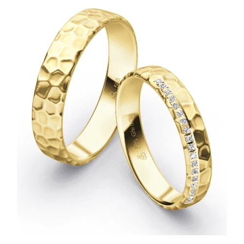 First Individual Love 3D Yellow – Two pair of wedding rings Rauschmayer 73-04035 | 72-04035