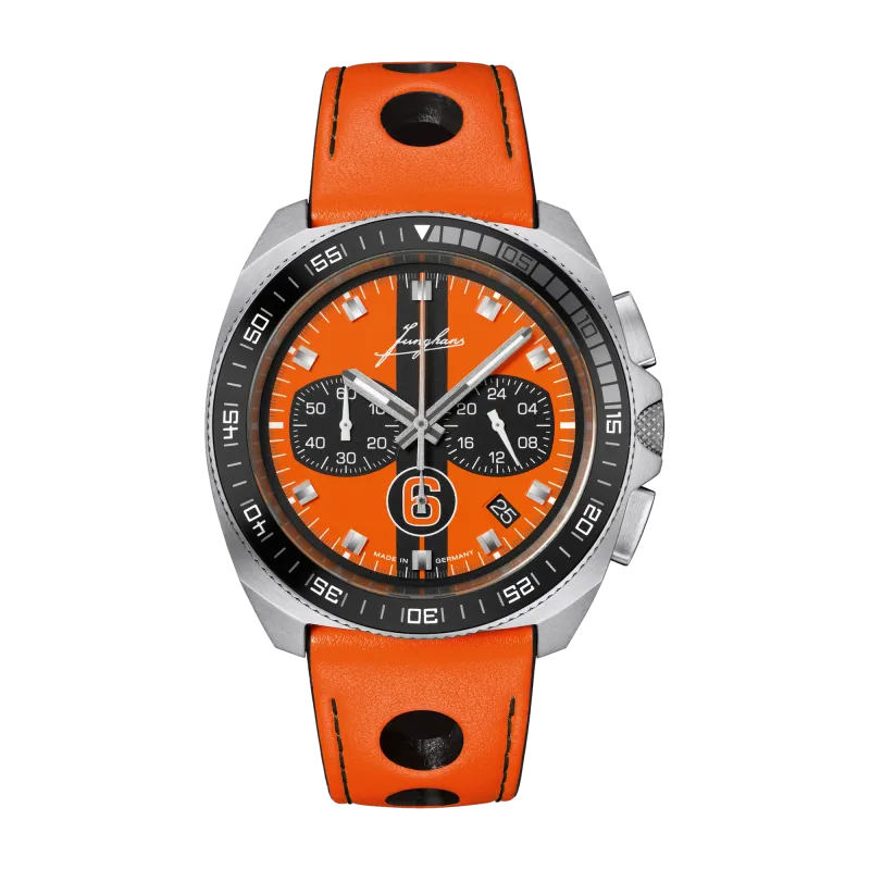 Junghans 1972 Chronoscope Sports Edition 2026, orange, quartz movement, limited edition men's watch 41/4557.00