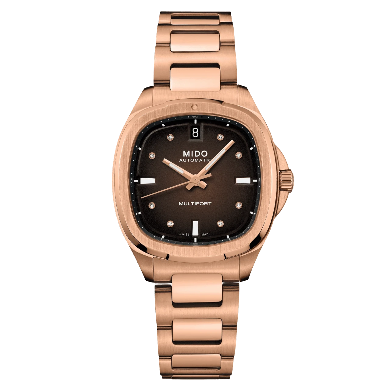 Mido Multifort TV 35 Rose Gold men's watch M049.307.33.296.00