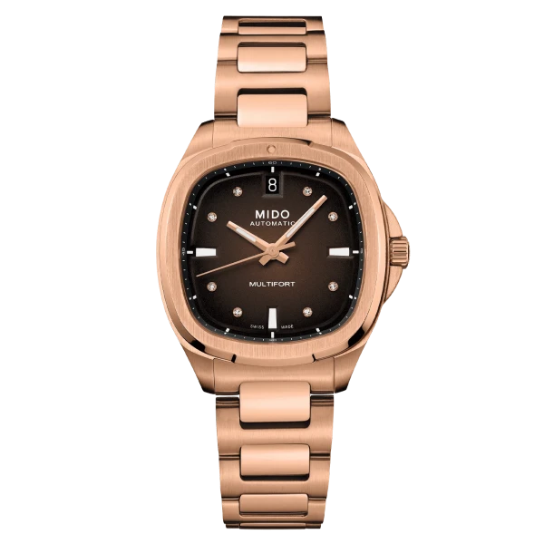 Mido Multifort TV 35 Rose Gold men's watch M049.307.33.296.00
