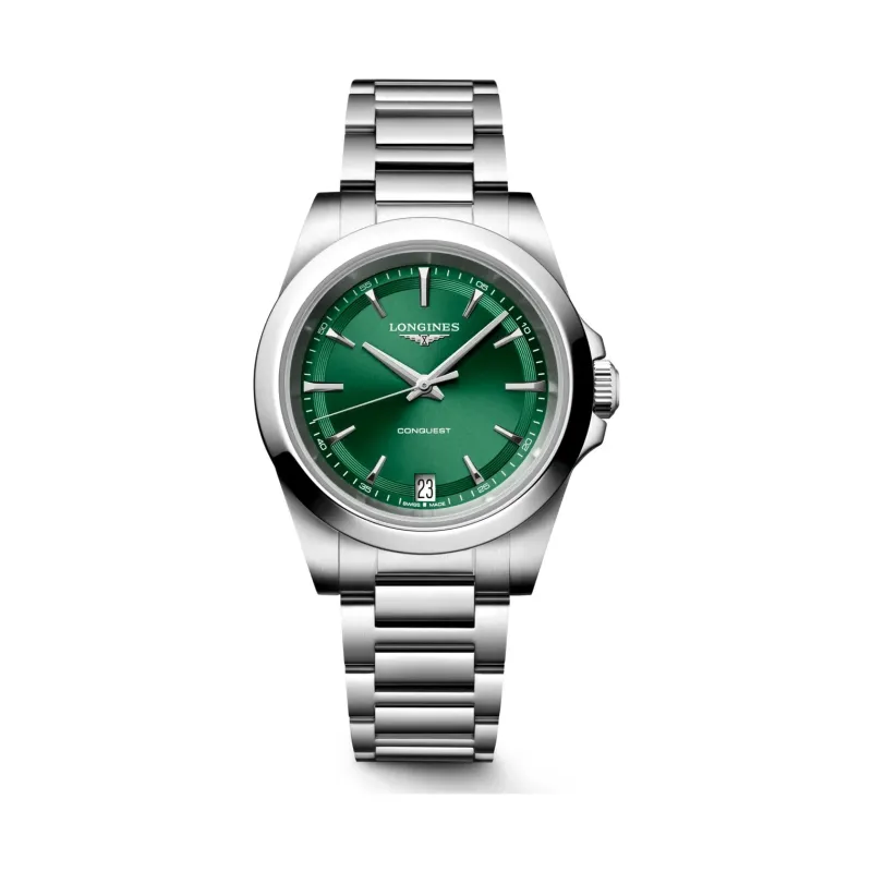Longines Conquest Grün steel bracelet 34 mm Women’s Watch L3.460.4.09.6