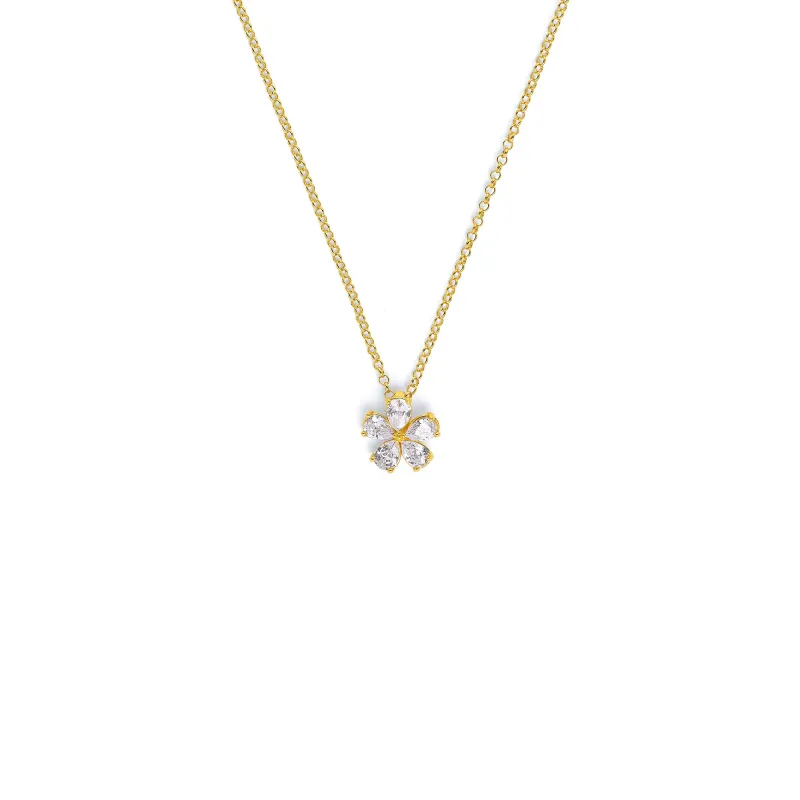 Bernd Wolf Marga necklace design line Flowertimes, flower, zirconia 8611047156-V45