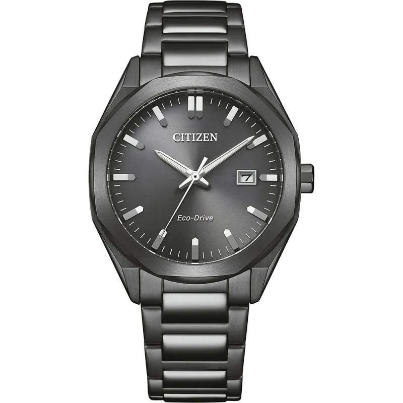 Citizen Eco-Drive Stainless Steel Grey, 38mm, Analog Quartz Caliber E111 Men's Watch BM7625-80H