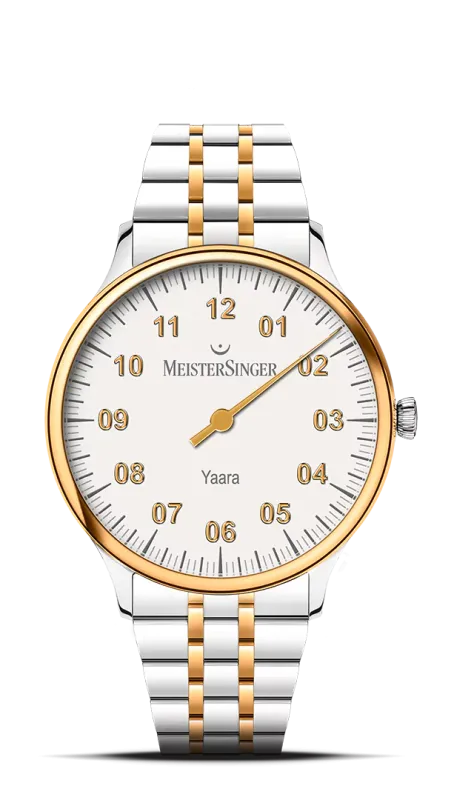 Meister Singer Yaara Automatic Watch, White with Gold Ladies Watch YA901G