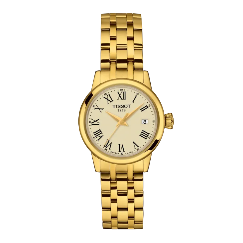 Tissot Classic Dream 28mm, Swiss quartz movement, gold ladies' watch T129.210.33.263.00
