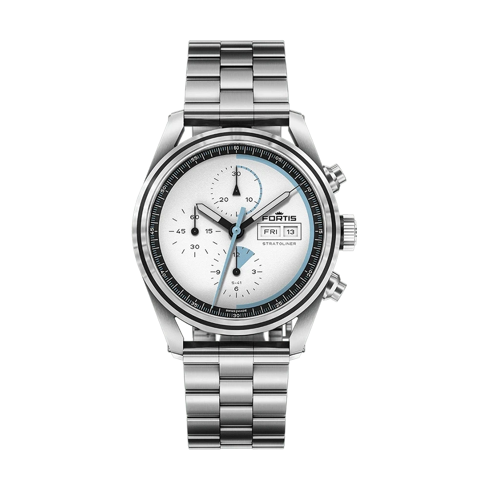 Fortis Stratoliner S-41 White Dust Men's Watch F2340006