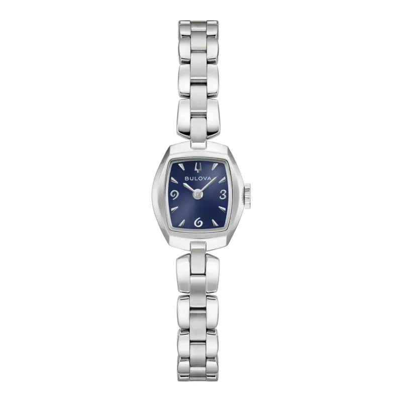 Bulova Goddess of Time Jackie Quartz Stainless Steel Blue Ladies Watch 96L361