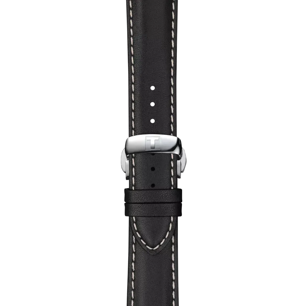 Tissot replacement strap leather black 21mm T852.044.599