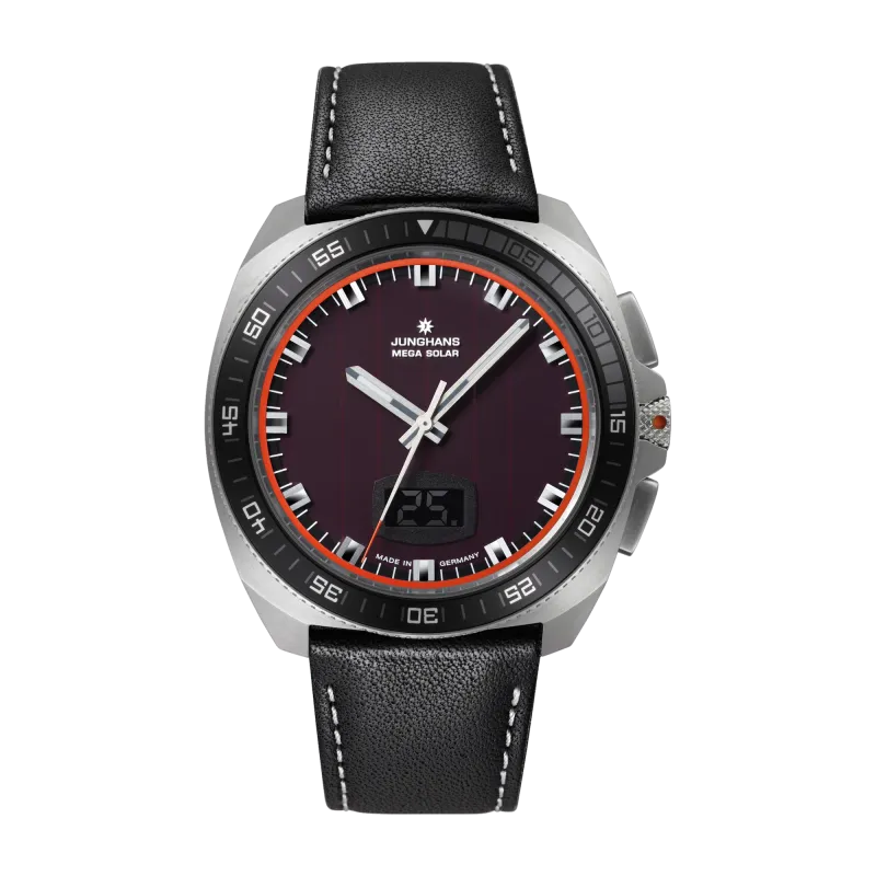 Junghans 1972 Mega Solar, 43mm, multi-frequency radio-controlled solar movement, sapphire crystal men's watch 56/4610.00