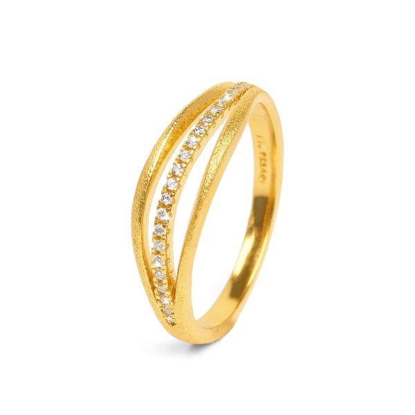 Bernd Wolf Sentro ring zirconia 925 sterling silver 52032156-056