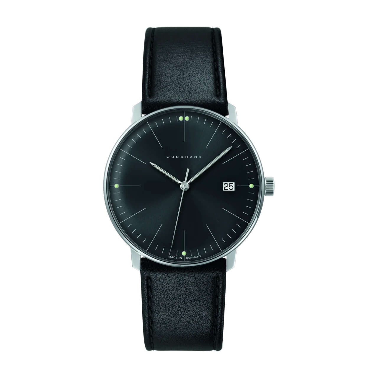 Junghans max bill quartz sapphire glass men's watch 041/4465.02