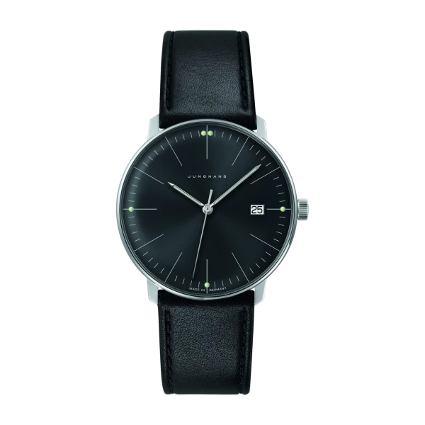 Junghans max bill quartz sapphire glass men's watch 041/4465.02