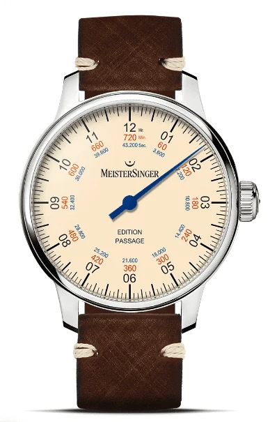 Meister Singer ED-PASSAGE ivory men's watch limited to 100 pieces