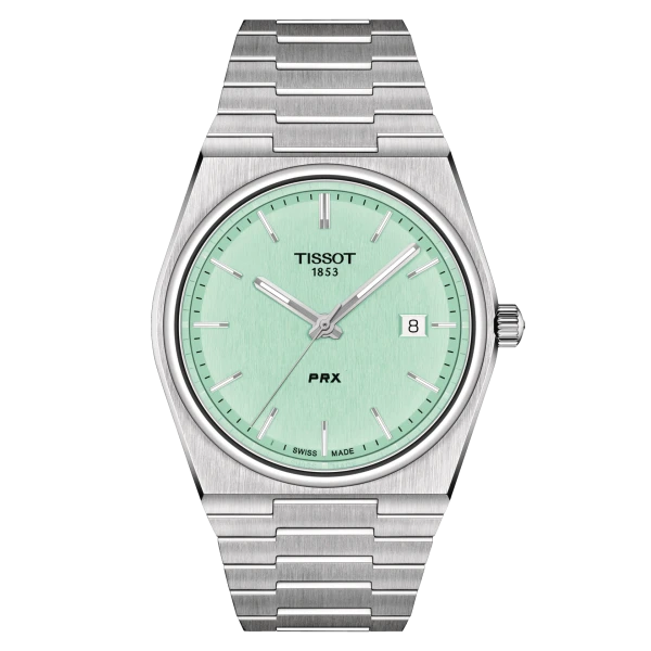 Tissot PRX Quartz Men's Watch Mint Green T137.410.11.091.01