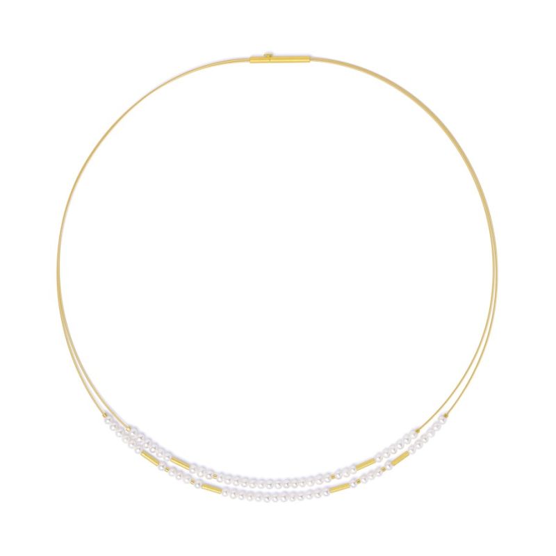 Bernd Wolf chain Cli design line Cleopatra necklace freshwater pearl, necklaces