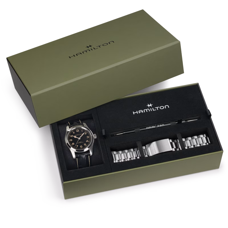 Hamilton Khaki Field Automatic H70605732 set with box 42mm