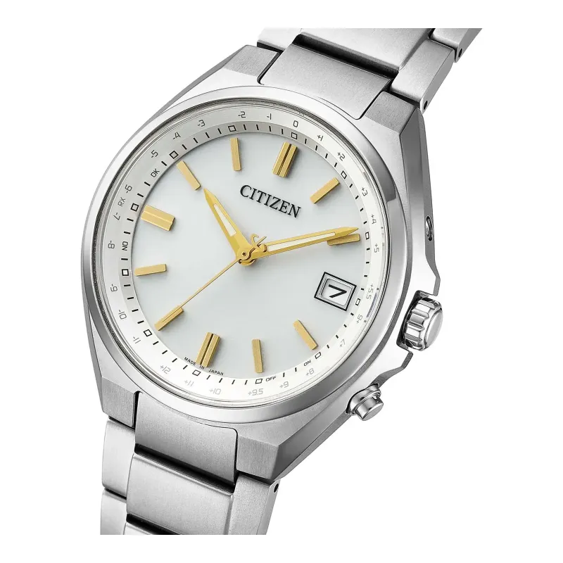 Citizen Eco-Drive Radio Controlled Super Titanium Ivory Men's Watch CB1160-55A