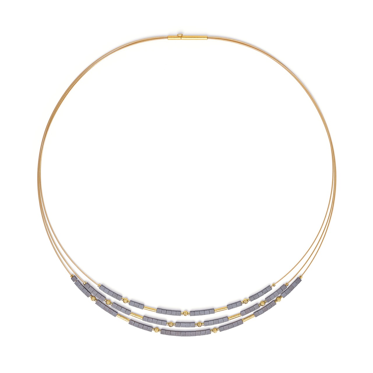 Bernd Wolf Clenifo necklace hematin matt 925 sterling silver