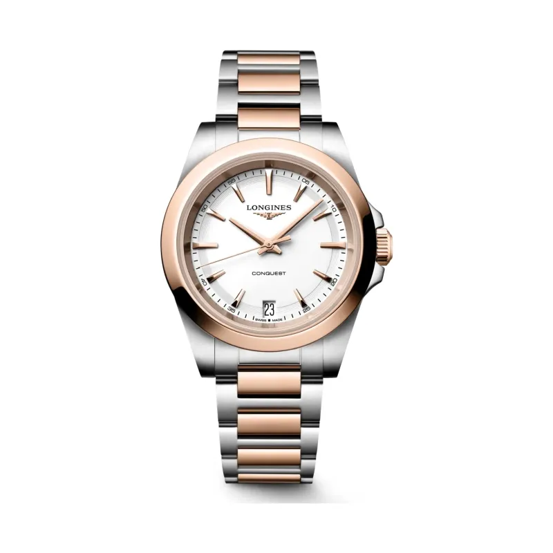 Longines Conquest Weiß steel bracelet 34 mm Women’s Watch L3.460.3.18.7
