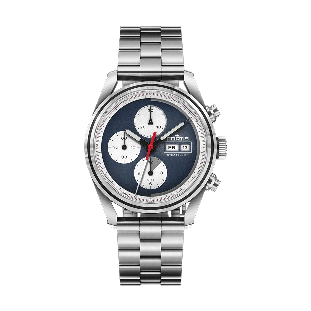 Fortis Stratoliner S-41 Blue Japan Men's Watch F2340010