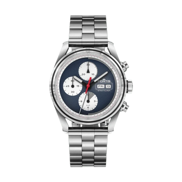 Fortis Stratoliner S-41 Blue Japan Men's Watch F2340010