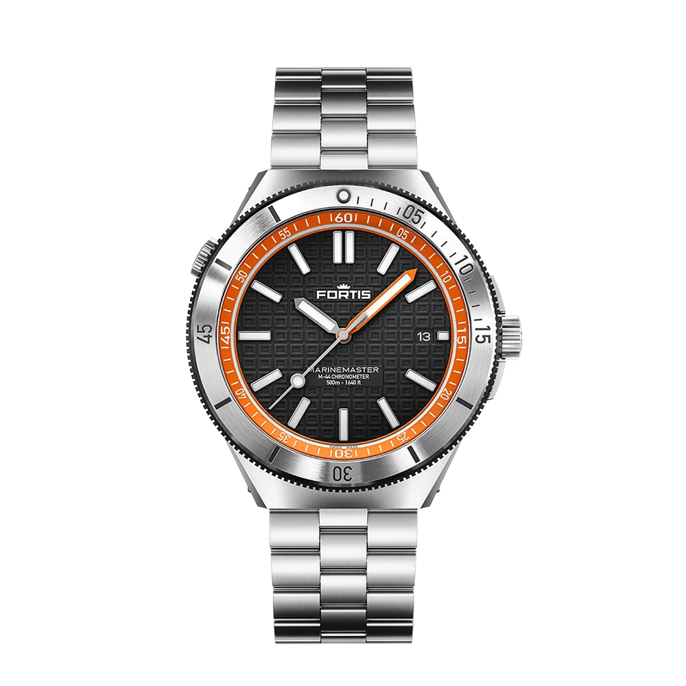 Fortis Marinemaster M-44 Amber Orange Men's Watch F8120014