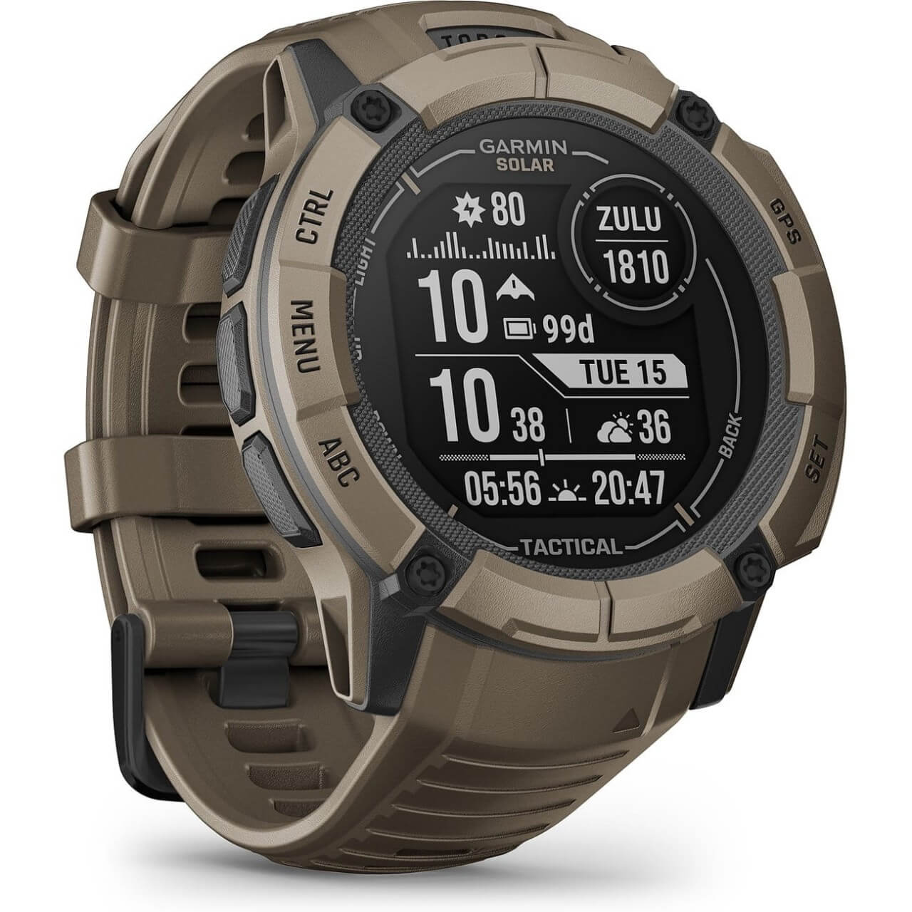 Garmin Instinct 2X Solar - Tactical Edition Olive Green Men's Watch 010-02805-02