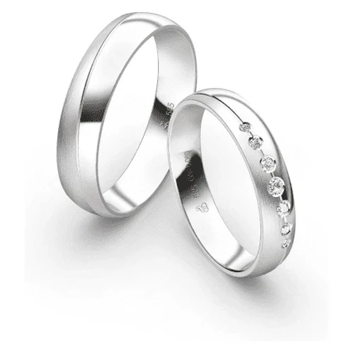 First Individual Love 3D White – Two pair of wedding rings Rauschmayer 73-04045 / 72-04045