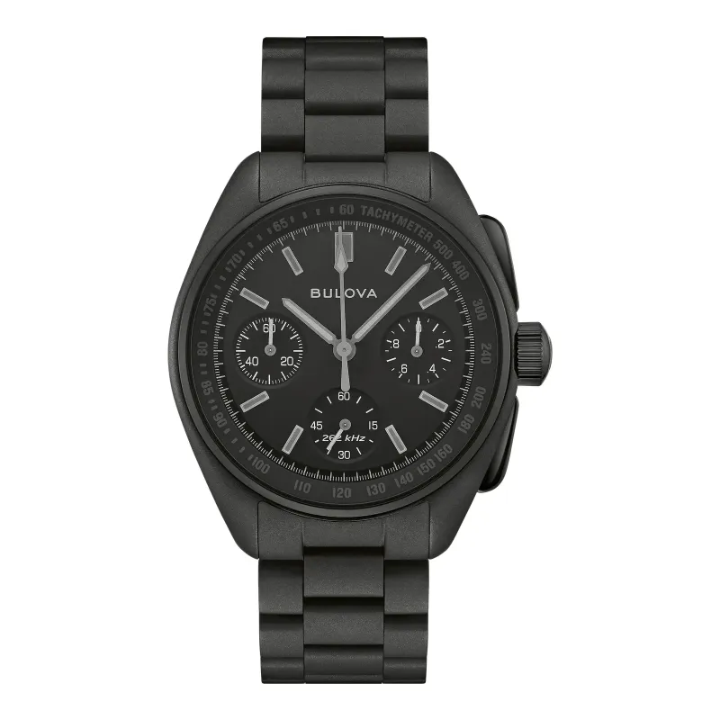 Bulova Lunar Pilot Black Hole Chronograph Limited Edition Black Men's Watch 98A335