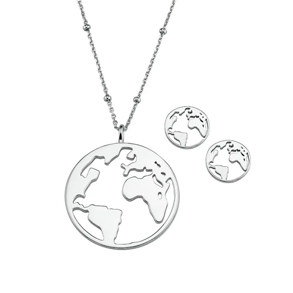 CEM women's jewelry set, necklace and stud earrings BGT906231