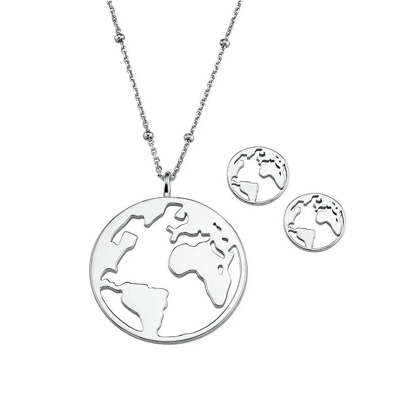 CEM women's jewelry set, necklace and stud earrings BGT906231