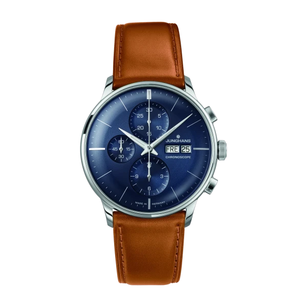 Junghans Meister Chronoscope sapphire glass men's watch 027/4526.02