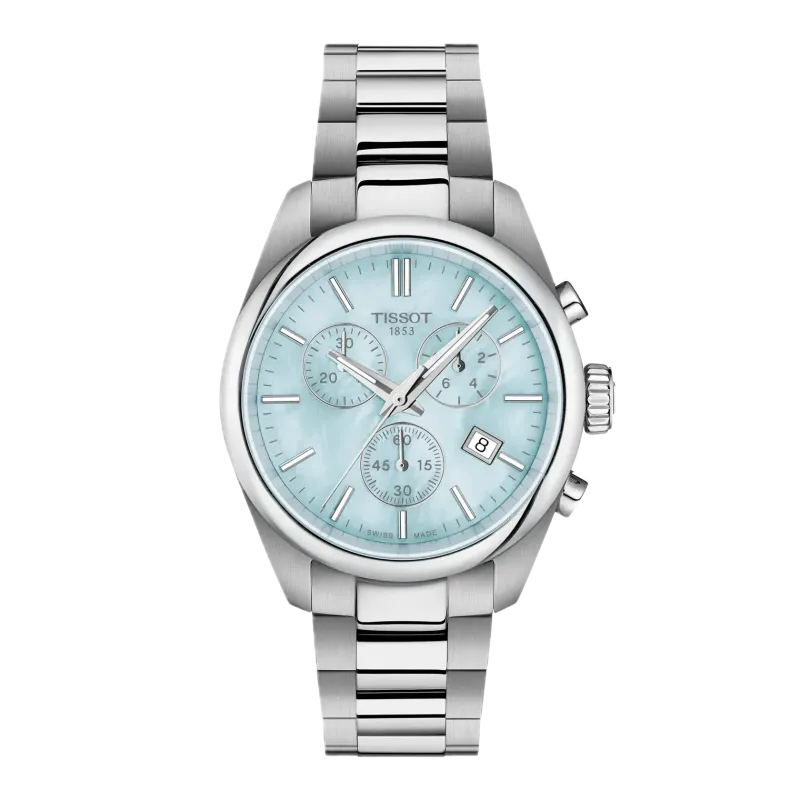 Tissot PR 100 36mm Swiss quartz movement, stainless steel case, blue ladies' watch T150.217.11.131.00