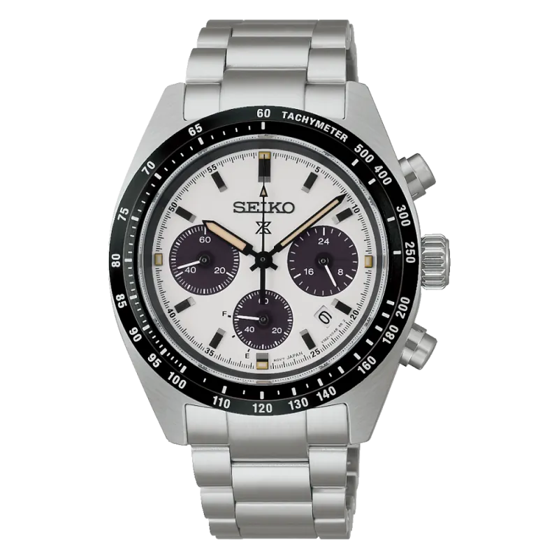 Seiko Prospex Speedtimer Solar Chronograph, White Men's Watch SSC961P1