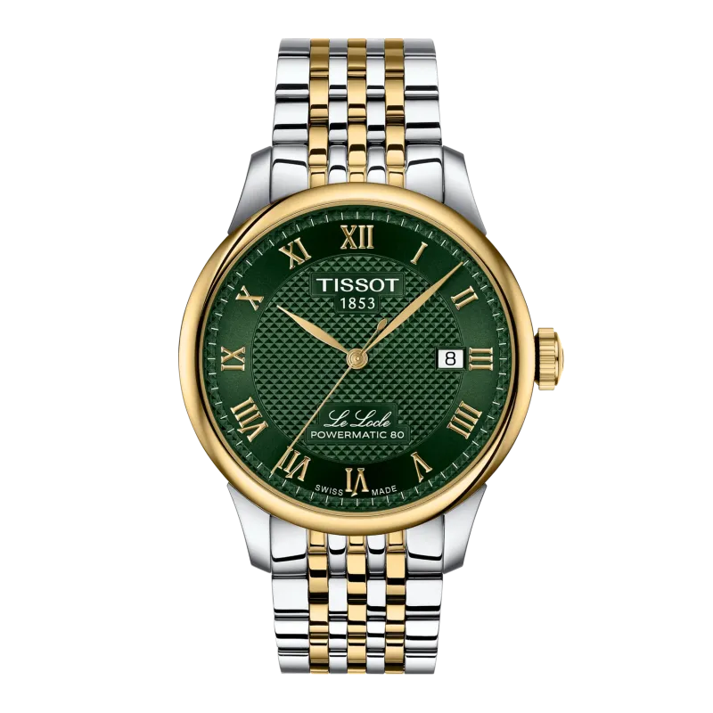 Tissot LE LOCLE automatic watch, Powermatic 80 gold men's watch T006.407.22.093.00
