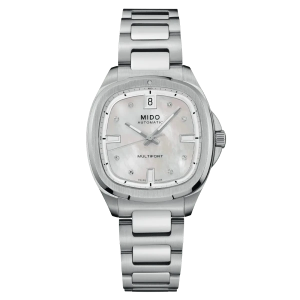Mido Multifort TV 35 women's watch with diamonds M049.307.11.106.00