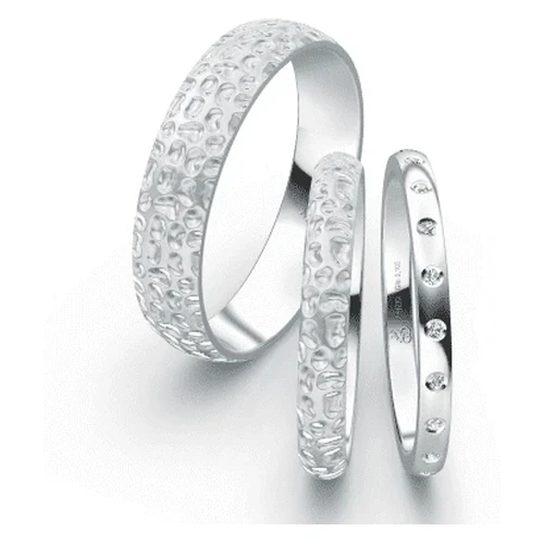 First Individual Love 3D TriSet wedding ring pair Rauschmayer 72-03036 | 73-02041 | 72-02041