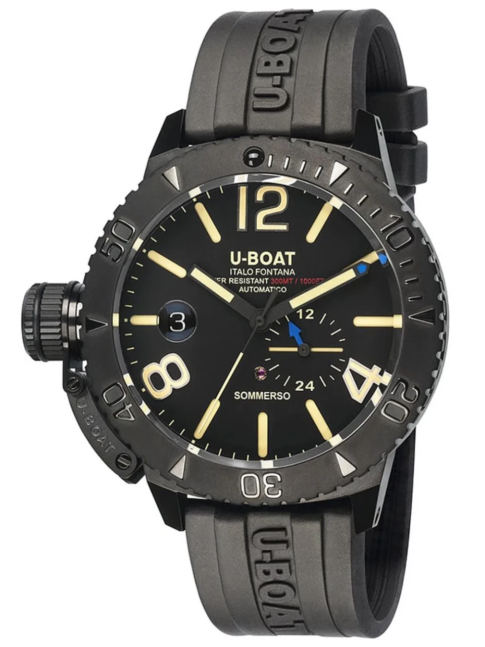 U-Boat Automatic Sommerso steel men's watch 9015