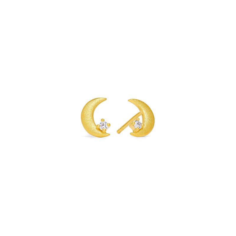 Bernd Wolf plug, Moon design line Sun&Moon, 24-karat gold plated