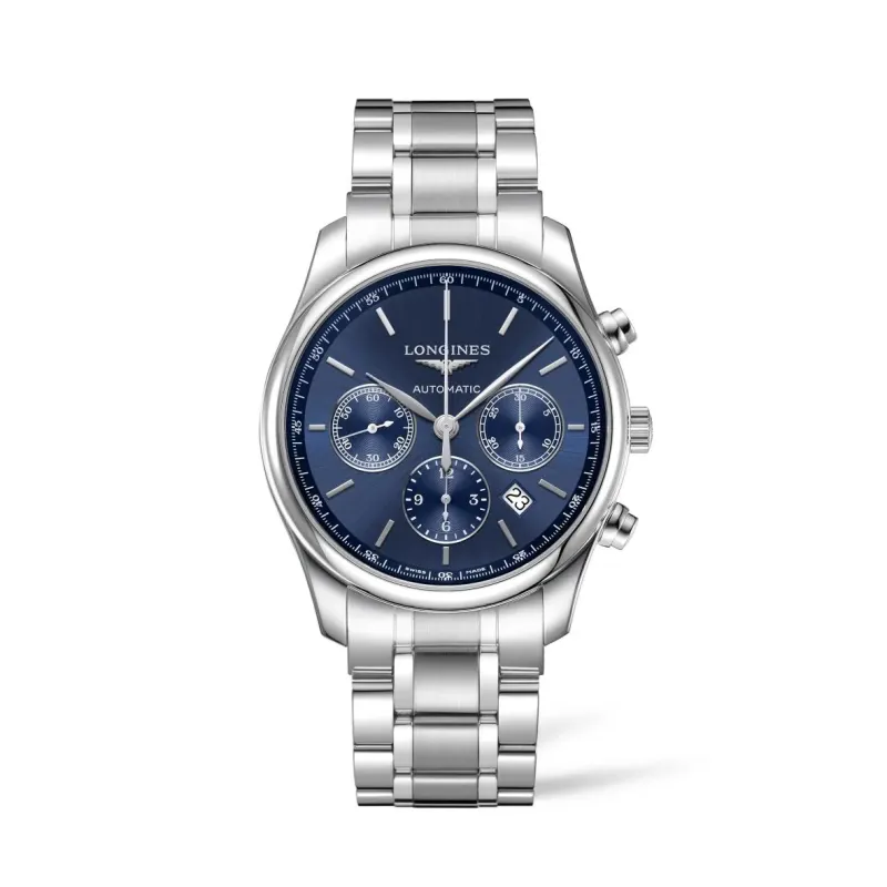 Longines Master Collection Chronograph Blue Stainless Steel Men's Watch L2.759.4.92.6