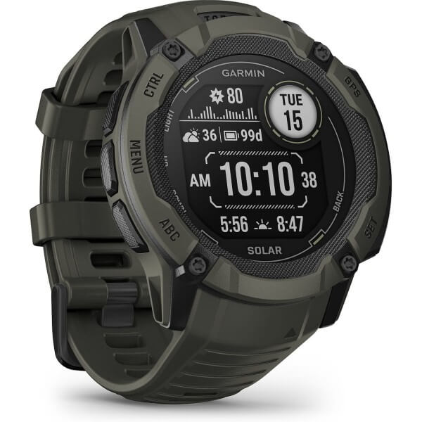 Garmin Instinct 2X Solar Moss Green Men's Watch 010-02805-05