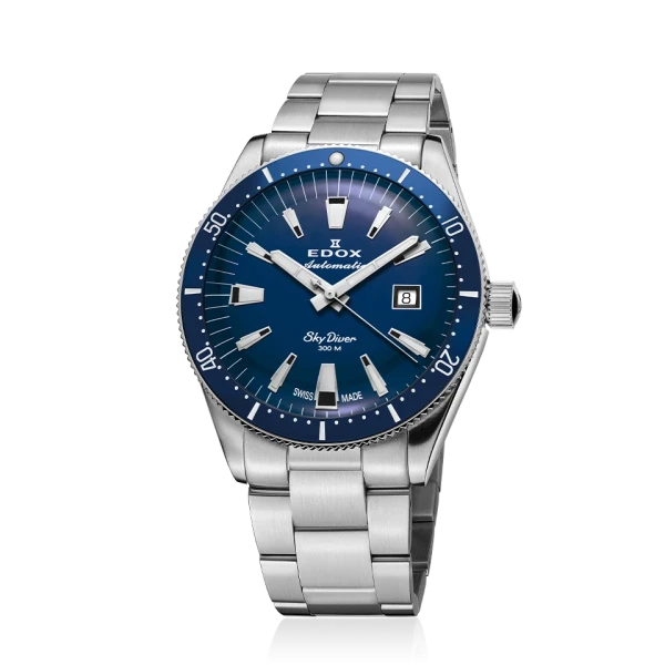 Edox SkyDiver Date Automatic Limited Edition Men's Watch 80126 3BUM BUIN