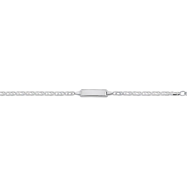 CEM 925 silver identification bracelet 14 - 16 cm, rhodium-plated BIDR904662